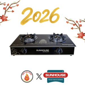 Bếp Gas Dương Kính Sunhouse Mama MMBB0787B Kèm Van Dây Chính Hãng